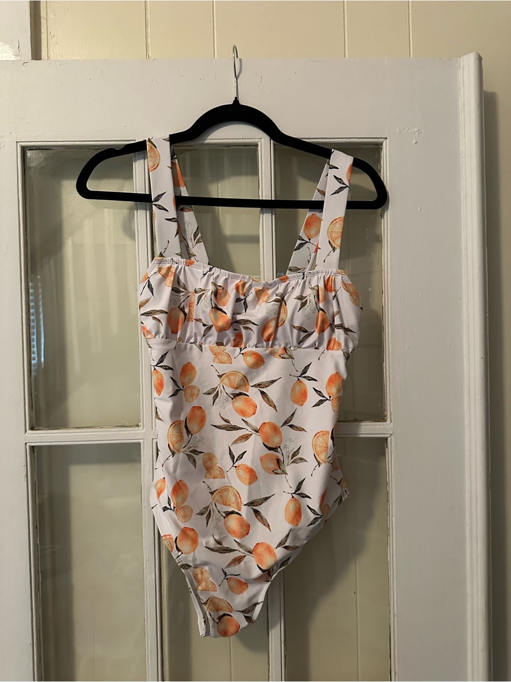 Lemon print one piece swimsuit (medium)